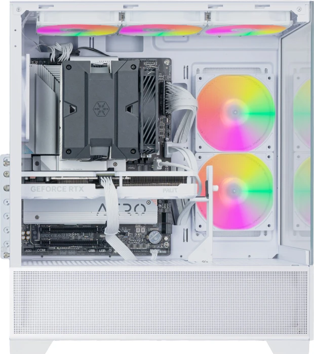 SilverStone Lucid 05, weiß, Glasfenster