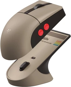 8BitDo Retro R8 Mouse mit Ladestation, C64 Edition, beige, USB/Bluetooth (RET00919)