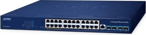 Planet GS-6311 Rackmount Gigabit Managed Switch, 24x RJ-45, 4x SFP+, 480W PoE++