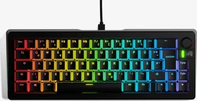 Glorious GMMK 3 65% Pre-built Gaming Keyboard, schwarz, LEDs RGB, Glorious Fox MX, USB, FR (GLO-KB-GMMK3-65-PB-FOX-W-BLK-FR)