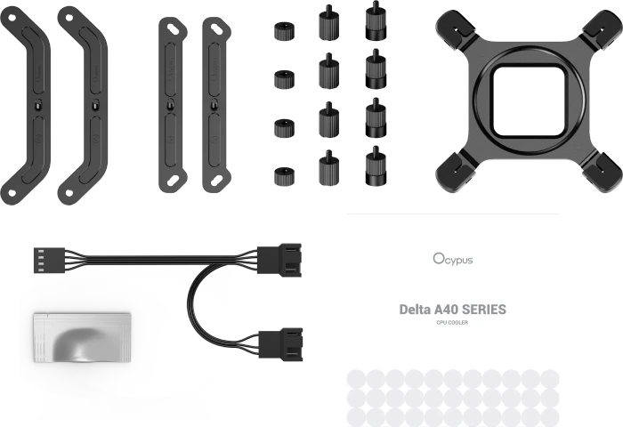 Ocypus Delta A40 Elite BK Dual Fan, schwarz