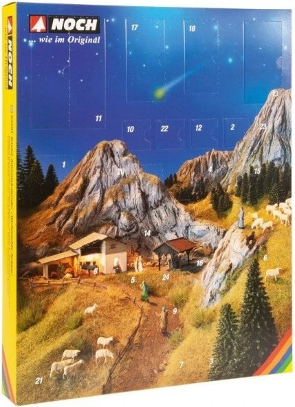 Noch Weihnachts-Krippe Bastel Adventskalender H0
