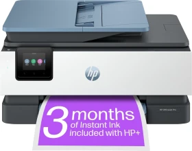 HP Officejet Pro 8125e All-in-One weiß/schwarz/blau, Instant Ink, Tinte, mehrfarbig