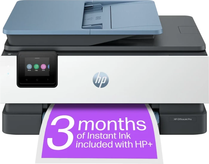 HP Officejet Pro 8125e All-in-One weiß/schwarz/blau, Instant Ink, Tinte, mehrfarbig