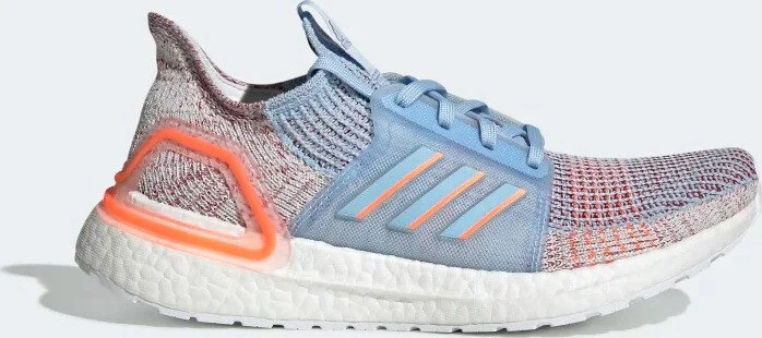 adidas Ultraboost 19 glow blue/hi-res coral/active maroon (Damen)