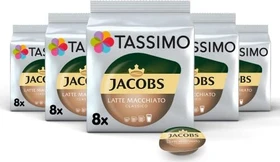 Tassimo T-Disc Jacobs Latte Macchiato Classico Kaffeekapseln, 40 Stück (5x 8 Stück)