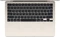 Apple MacBook Air 13", Starlight, M3 - 8 Core CPU / 10 Core GPU, 16GB RAM, 256GB SSD, DE [2024] Vorschaubild