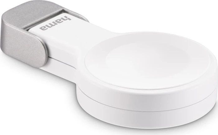 Hama Apple Watch Ladegerät für kabelloses Laden USB-C-Ladestation magnetisch weiß