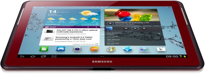 Samsung Galaxy Tab 2 10.1 P5110, rot, 16GB