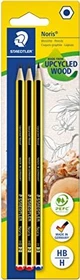 Staedtler Noris 120 Bleistift H graphit, schwarz/gelb, 2er-Pack