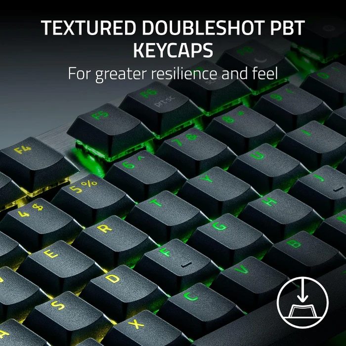 Razer Huntsman V3 Pro Low-profile Tenkeyless 8KHz, schwarz, LEDs RGB, Razer Low-Profile Analog Optical Switch, USB, US