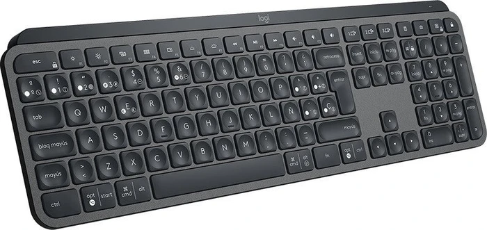 Logitech MX Keys, schwarz, USB/Bluetooth, ES
