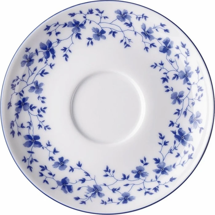 Rosenthal Form 1382 Blaublüten Tee/Café-au-Lait-Untertasse 15cm