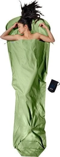 Cocoon MummyLine Bio Baumwolle Hüttenschlafsack forest shade