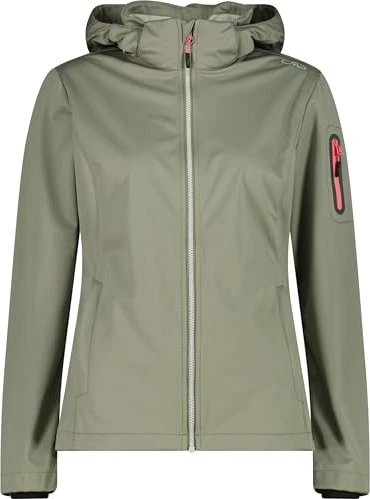 CMP Zip Hood Softshell Funktionsjacke avocado (Damen)