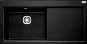 Franke Mythos MTG 611 Einbau Becken links mit Ablauffernbedienung onyx