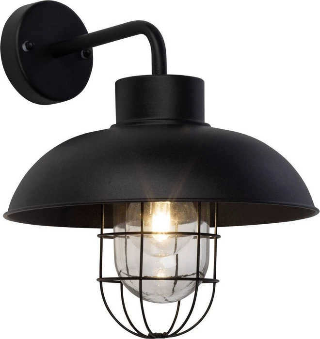 Brilliant Portland Wandleuchte schwarz