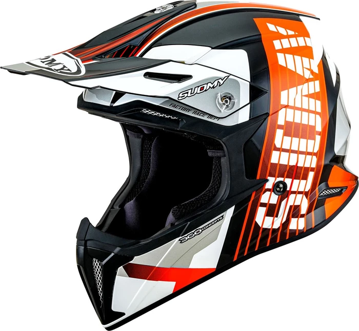 Suomy X-Wing Amped schwarz/orange/weiß