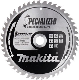 Makita Specialized Efficut Kreissägeblatt 45Z, 190x1.85x20mm, 1 Stück