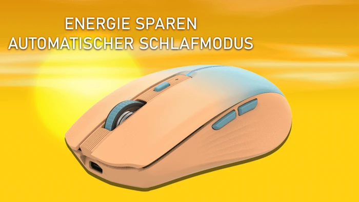 Inca IWM-511RT Wireless Mouse orange/blau, USB/Bluetooth