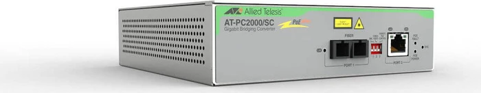 Allied Telesis PC2000/SC, RJ-45, SC-Duplex, PoE+