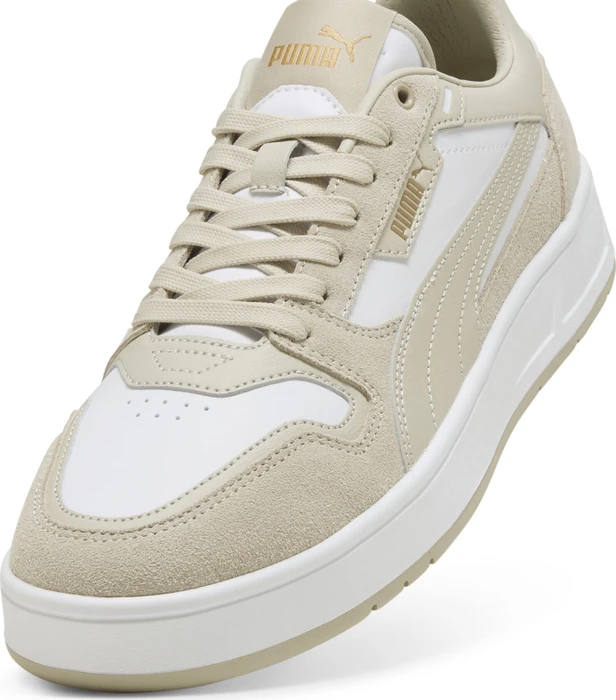 Puma Court Classic Street Suede puma white/desert dust/puma gold