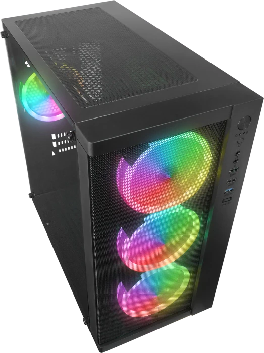 Rampage Vega V2 Black, Glasfenster