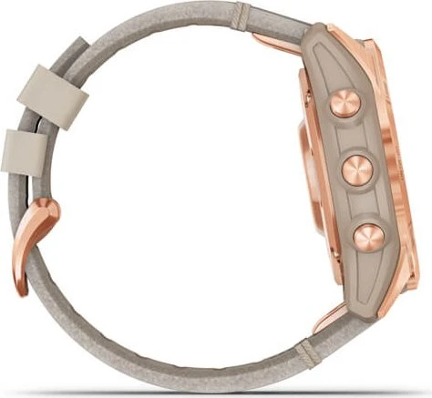 Garmin Fenix 7S Sapphire Solar rose gold titanium/limestone