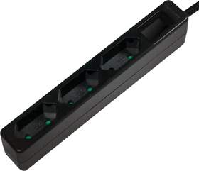 LogiLink Steckdosenleiste, 3-fach, Euro schmal, 1.5m, schwarz