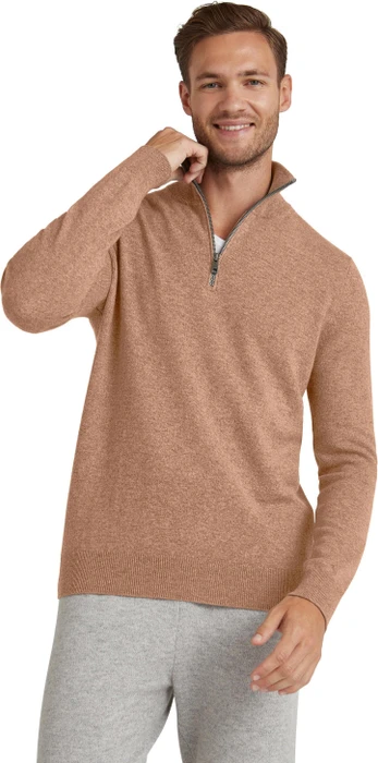 Falke Luxury Troyer Pullover camel (Herren)