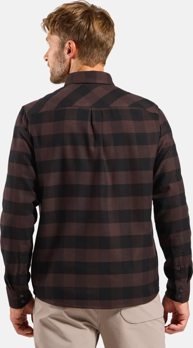 Odlo Halden Hemd langarm black/fudge (Herren)