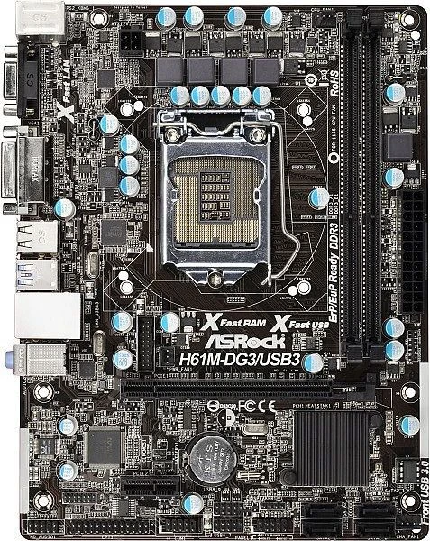 ASRock H61M-DG3/USB3 (Intel 1155)