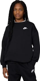 Nike Sportswear Club Fleece Oversize Sweatshirt schwarz/weiß (Junior)