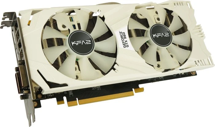 KFA2 GeForce GTX 950 EXOC White Edition, 2GB GDDR5, 2x DVI, HDMI, DP