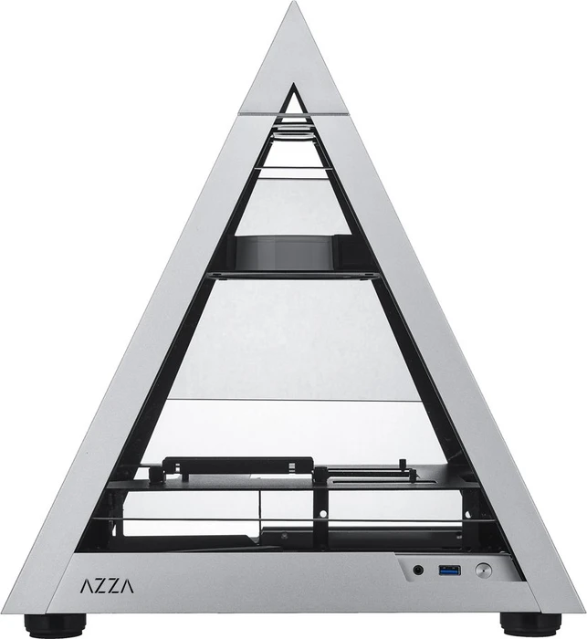 AZZA Pyramid Mini 806, Glasfenster, Mini-ITX