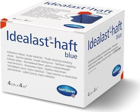 Hartmann Idealast-haft Color Idealbinde blau, 4cm x 4m, 1 Stück