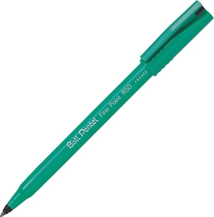 Pentel Ball Fine Point R50 0.4mm schwarz Tintenroller (Mine)