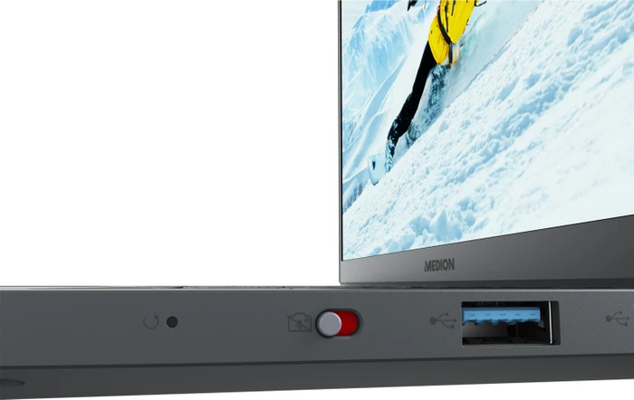 Medion Akoya P17615, Titan Grey, Core i5-12500H, 8GB RAM, 512GB SSD, GeForce MX550, DE