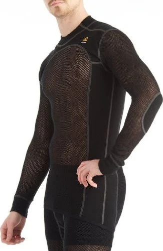 Aclima WoolNet Original Crew Neck Funktionsshirt langarm jet black (Herren)