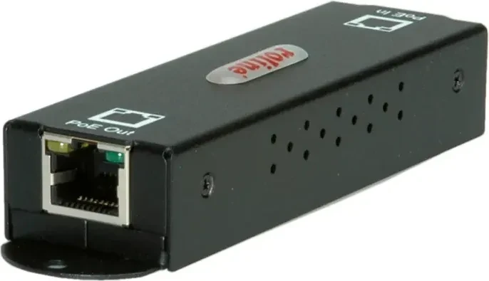 Roline / Secomp Wallmount Gigabit PoE-Extender, 2x RJ-45, 30W PoE+
