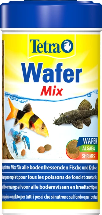 Tetra Wafer Mix Hauptfutter für Bodenfische und Krebse, 119g, 250ml