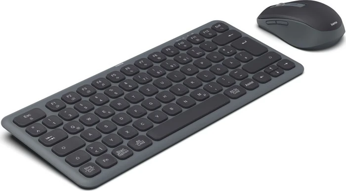 Hama WKM-500 Multi-Device-Tastatur-Maus-Set, klein, schwarz, USB/Bluetooth, DE