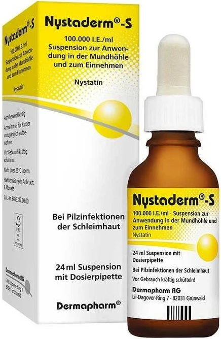 Nystaderm S Suspension mit Dosierpipette, 24ml