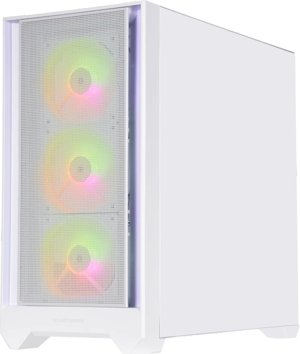 Silentware Flow 110 A-RGB White, Glasfenster