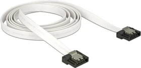 DeLOCK SATA 6Gb/s Kabel Flexi weiß 0.5m, gerade/gerade (83504)