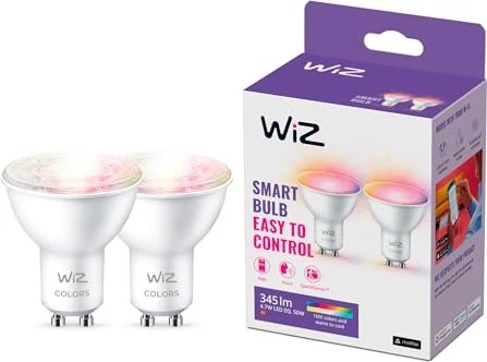 WiZ Colors LED 4.7-50W GU10 PAR16, 2 Stück
