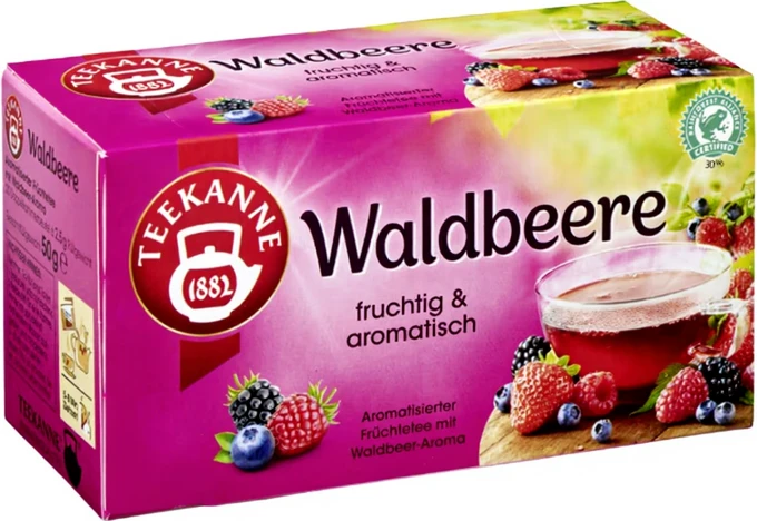 Teekanne Waldbeere Tee Beutel, 20 Stück
