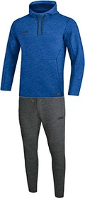 Jako Premium Basics mit Kapuzensweat Trainingsanzug royal/meliert