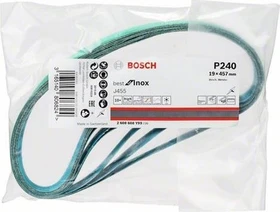 Bosch Professional J455 Best for Inox Schleifband K240, 19x457mm, 10 Stück