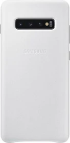 Samsung Leather Cover für Galaxy S10+ weiß